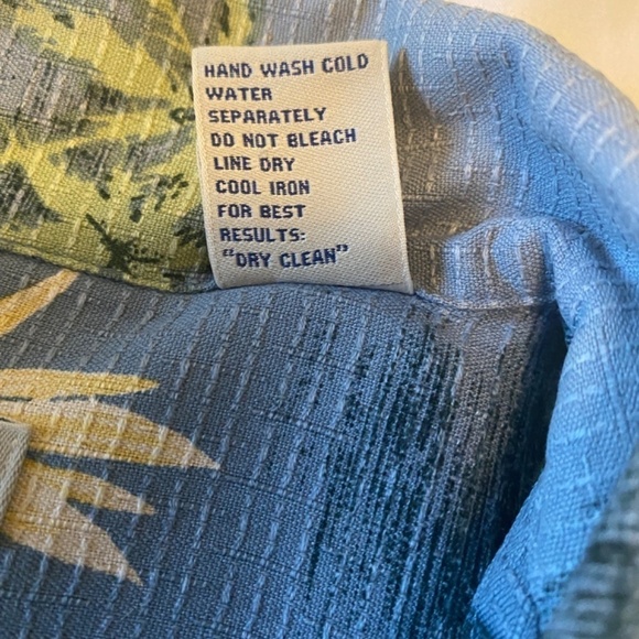 Brigata-100% Silk- Men's Hawaiian Button up shirt-Short sleeve-Size Large - Picture 7 of 7